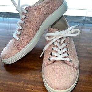 ECCO Soft 7 Women's Casual Leather Sneakers Shoes Muted Clay Rose Dust size 8